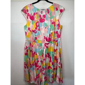 Boden Flowershow Fit & Flare Cap sleeve Dress, US 16